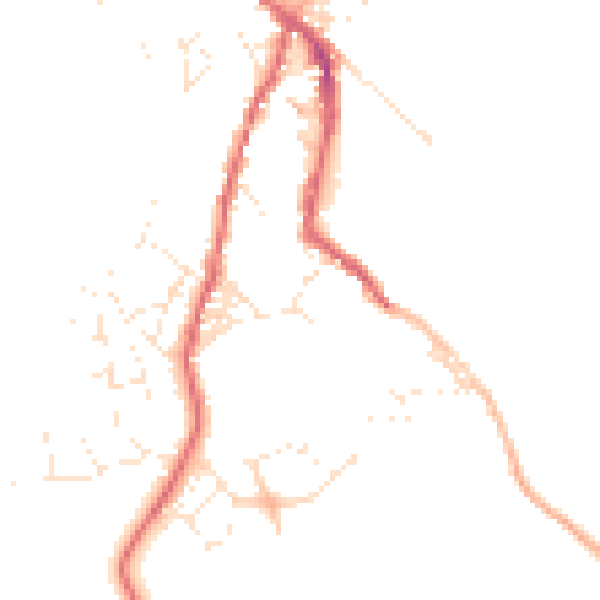 Daytime road noise heatmap for TR18 5JH