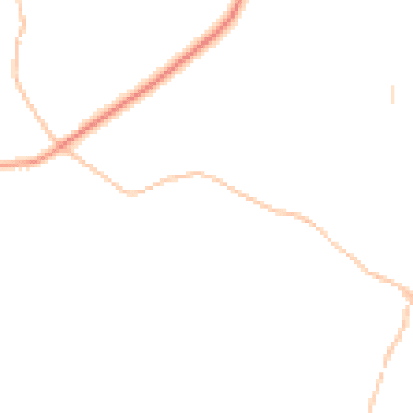 Night-time road noise heatmap for TR18 5QU