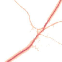 Daytime road noise heatmap for TR19 6AJ