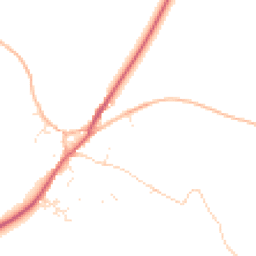 Daytime road noise heatmap for TR19 6BT