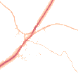 Daytime road noise heatmap for TR19 6BU