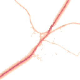 Daytime road noise heatmap for TR19 6BX