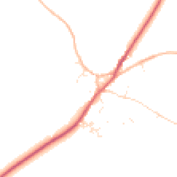 Daytime road noise heatmap for TR19 6BY