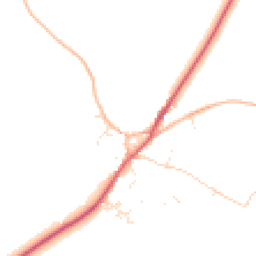 Daytime road noise heatmap for TR19 6DA