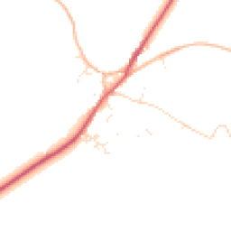 Daytime road noise heatmap for TR19 6DB