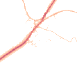 Daytime road noise heatmap for TR19 6DD