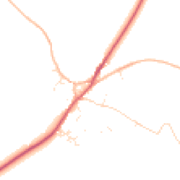 Daytime road noise heatmap for TR19 6DT