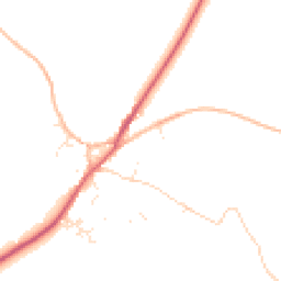 Daytime road noise heatmap for TR19 6DU