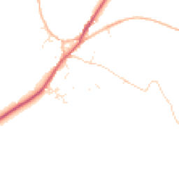 Daytime road noise heatmap for TR19 6EP