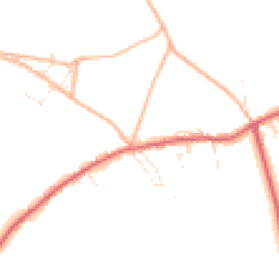 Daytime road noise heatmap for TR19 7DL