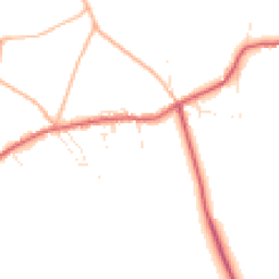 Daytime road noise heatmap for TR19 7DU