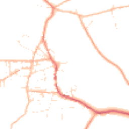 Daytime road noise heatmap for TR19 7HA