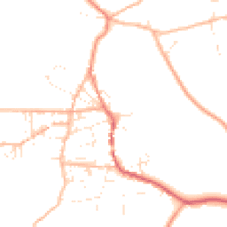Daytime road noise heatmap for TR19 7HF