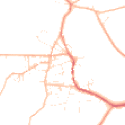 Daytime road noise heatmap for TR19 7HX