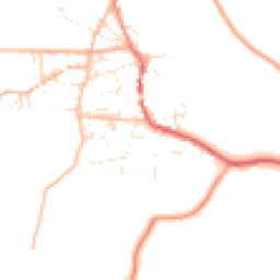 Daytime road noise heatmap for TR19 7QU