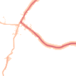 Daytime road noise heatmap for TR19 7TE