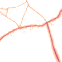 Daytime road noise heatmap for TR19 7UT