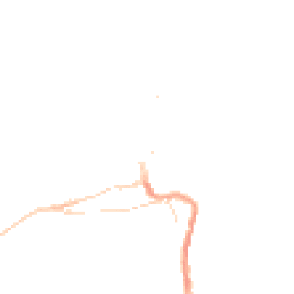 Night-time road noise heatmap for TR26 1AF