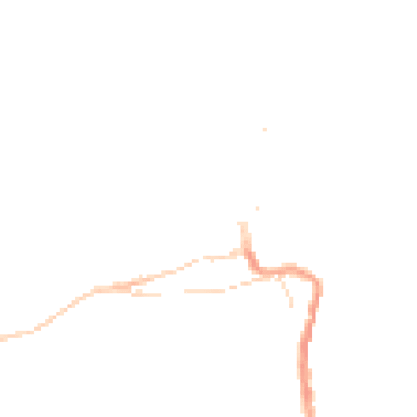Night-time road noise heatmap for TR26 1AQ