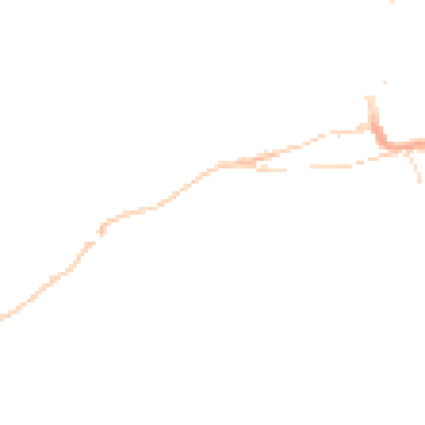 Night-time road noise heatmap for TR26 1DJ
