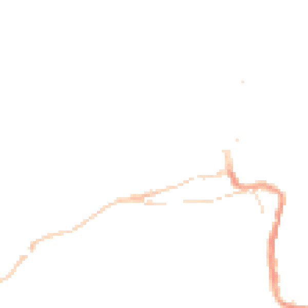 Night-time road noise heatmap for TR26 1DP