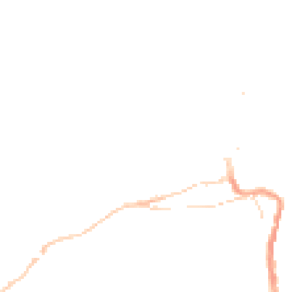 Night-time road noise heatmap for TR26 1DU