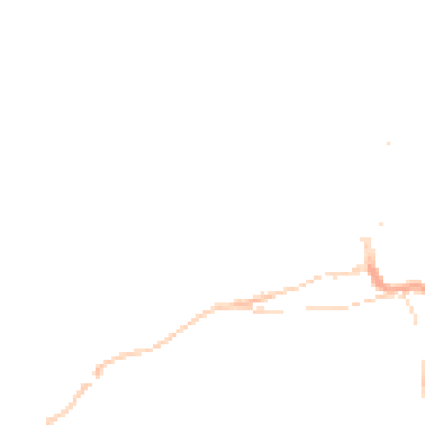 Night-time road noise heatmap for TR26 1DZ
