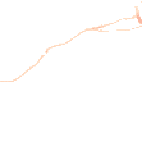 Night-time road noise heatmap for TR26 1FS