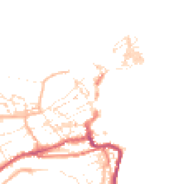 Daytime road noise heatmap for TR26 1HH