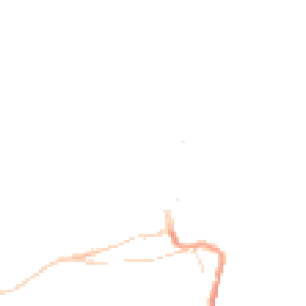 Night-time road noise heatmap for TR26 1JQ