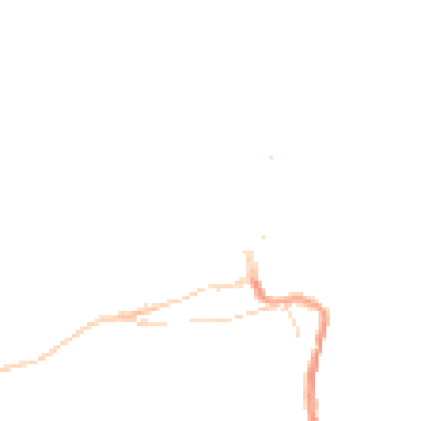 Night-time road noise heatmap for TR26 1JR