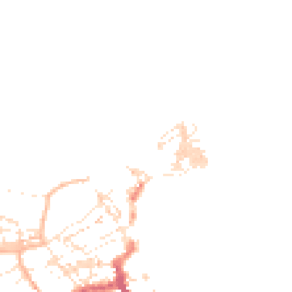 Daytime road noise heatmap for TR26 1NJ