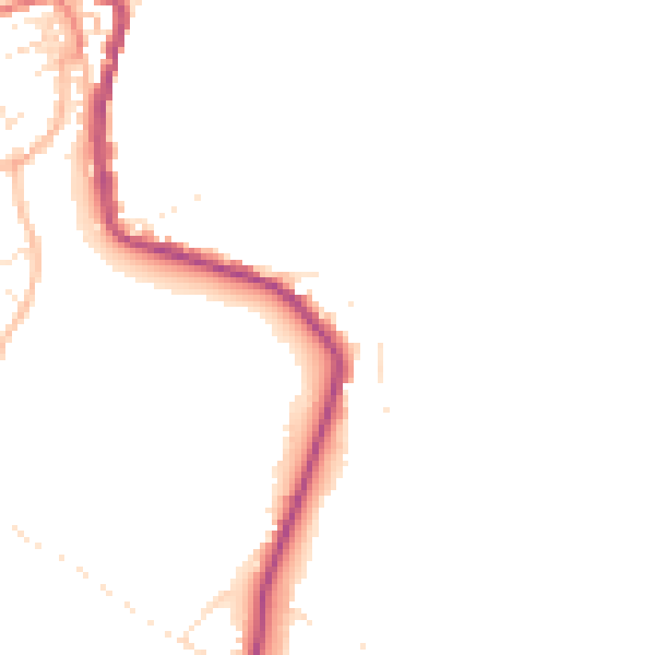 Daytime road noise heatmap for TR26 2AD