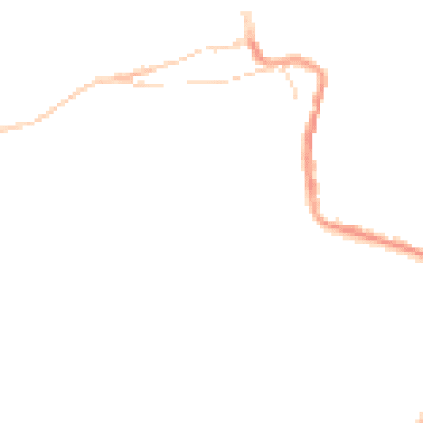 Night-time road noise heatmap for TR26 2BE