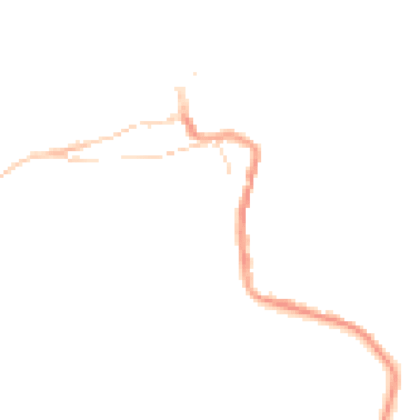 Night-time road noise heatmap for TR26 2DF