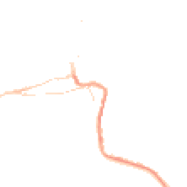 Night-time road noise heatmap for TR26 2EJ