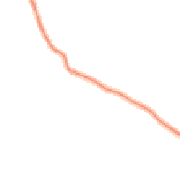 Night-time road noise heatmap for TR26 2FL