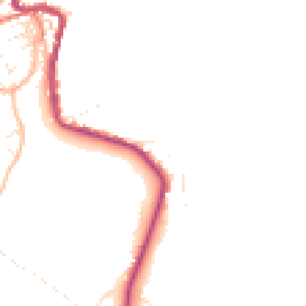Daytime road noise heatmap for TR26 2GG