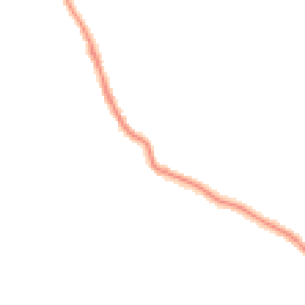 Night-time road noise heatmap for TR26 2JS