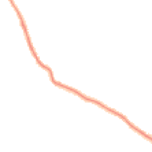 Night-time road noise heatmap for TR26 2NG