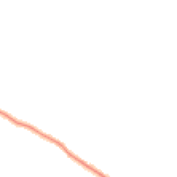 Night-time road noise heatmap for TR26 2NS