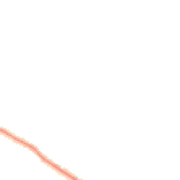 Night-time road noise heatmap for TR26 2NU