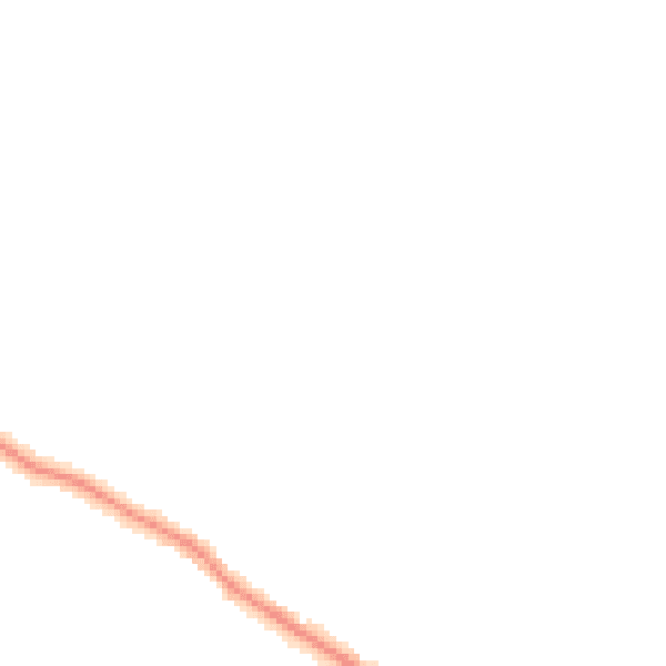 Night-time road noise heatmap for TR26 2NX