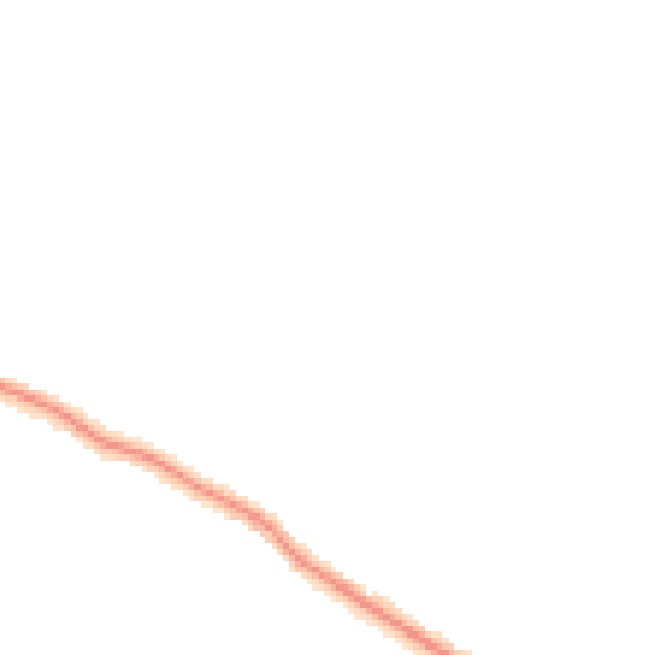 Night-time road noise heatmap for TR26 2PD