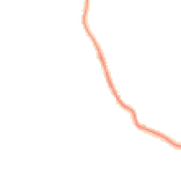 Night-time road noise heatmap for TR26 2PT