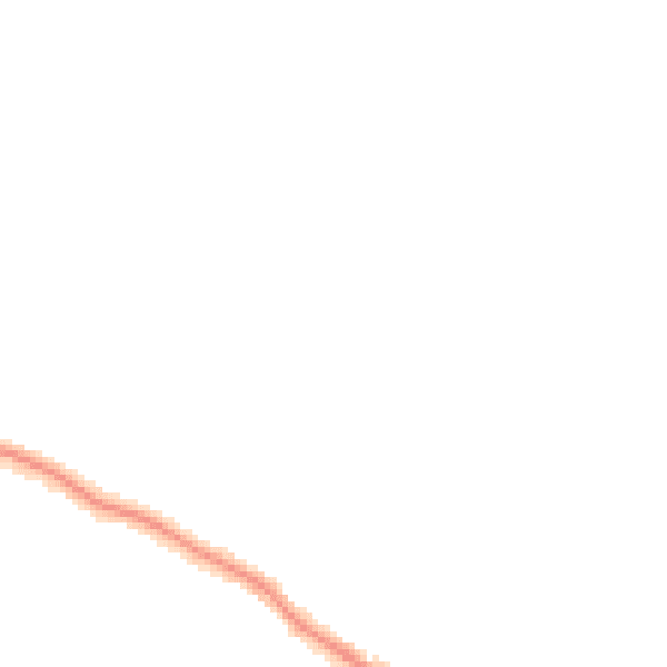 Night-time road noise heatmap for TR26 2RD