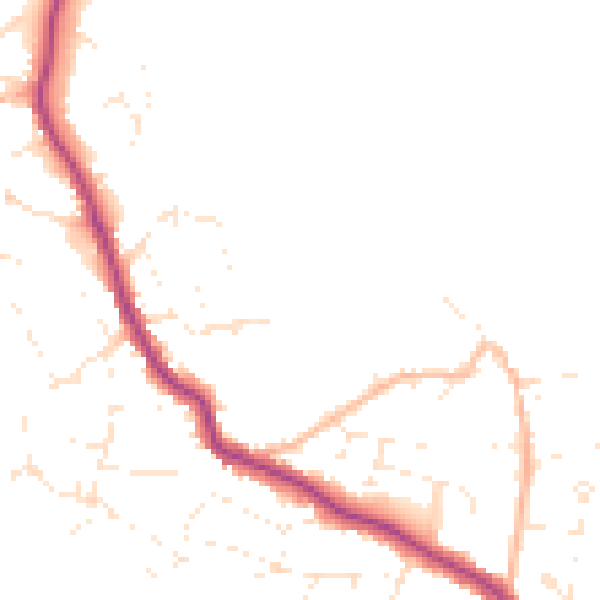Daytime road noise heatmap for TR26 2RL
