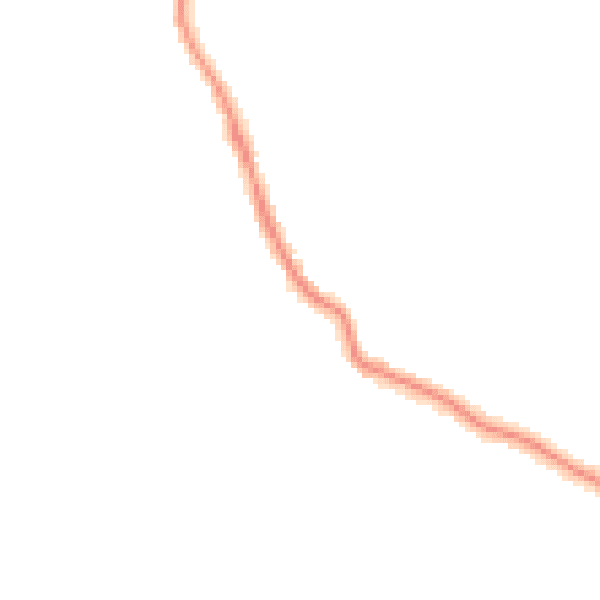 Night-time road noise heatmap for TR26 2RU