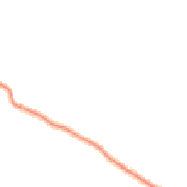 Night-time road noise heatmap for TR26 2RW