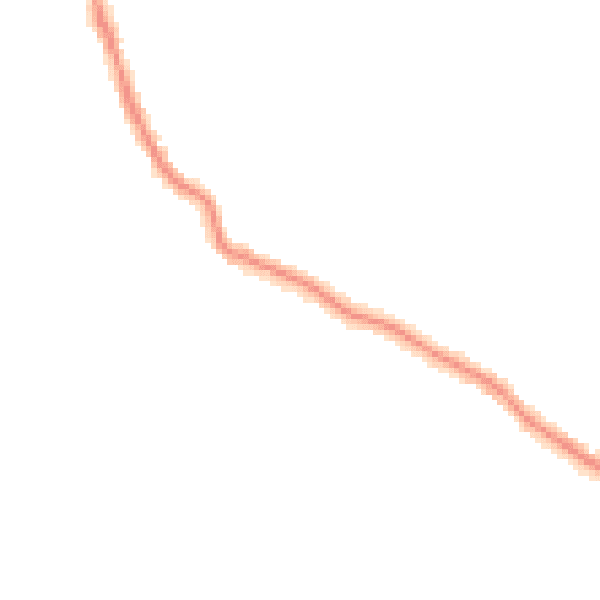 Night-time road noise heatmap for TR26 2SB